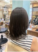 10代20代30代40代くびれミディアム面長丸顔グレージュ【越谷】