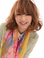 ハナブサ 田上店(HANABUSA)&nbsp;ふわミディで可愛くオシャレな小顔ヘア