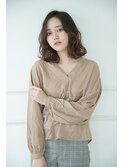 【nao*c富雄店】ゆるふわ エアリー☆ミディアムパーマスタイル