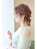 キャラメルブロンドミディ☆フィッシュボーンアレンジ!