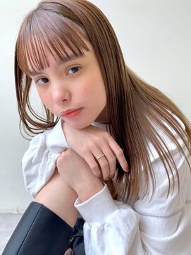 ガレージ バイ グリーン 原宿 表参道(Garage by green) 【loki】束感前髪×ライトベージュ