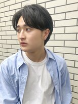 シスタ(SISTA) 【SiSTA】田中黒髪ツーブロックショートかきあげバング