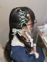 ヘアセットサロン ミント(Hair set salon MINT) レースアップ×お花アレンジ