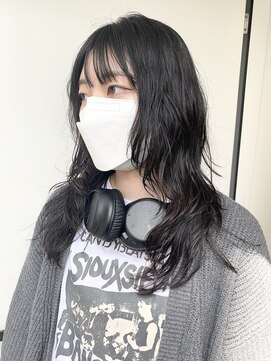 ココ 原宿(KOKO) 【KOKO_TOKYO】ウルフパーマ #ダークアッシュ#フェミニン#パーマ