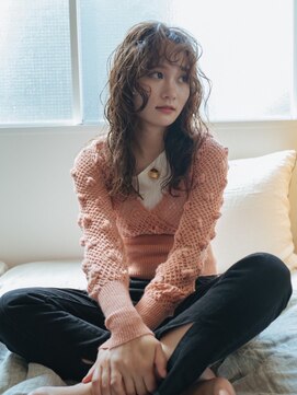 マウロア(MAULOA) ベージュカラー　× ミディパーマ