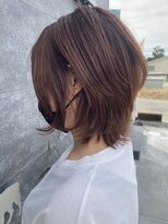 サンバイエム(#3/M) レイヤーボブ×バイオレットベージュ