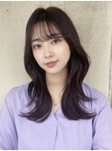 顔周りのレイヤーでフワッと綺麗スタイル☆