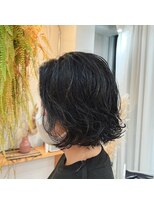 アクセヘアー 町田(acce hair)&nbsp;白髪染め毛のナチュラルボブカール
