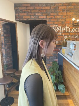 アルティザン(artisan) インナーカラー×ベージュ