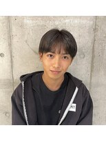 シースルーバングマッシュ