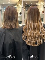 リリー(Lilley)&nbsp;【lilley 稲永麻衣】エクステ+ハイライトカラー+天神韓国ヘア