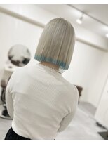 ハビット (habitt)&nbsp;エンドカラー難波/ホワイトカラー難波/水色難波/ボブ難波