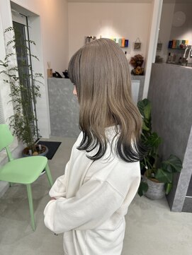 ケシキ(keshiki) ミルクティーベージュ×エンドカラー