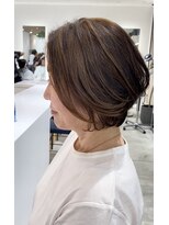 ステアケース 武蔵小杉店(stair:case)&nbsp;大人ショートボブ/白髪ぼかしハイライト/髪質改善30代40代50代