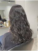 コテ巻き風ウェーブパーマ