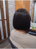 シャギーミニボブ/30代/40代/50代/ハイトーン