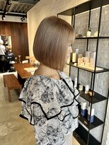 クラン バイ ナチュラル(clan by Natural)&nbsp;ミルクティーベージュカラー/ショートボブカット/ハイトーンボブ