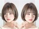 ネオリーブアオバ 高田馬場店(Neolive aoba)の写真/[Cut+aujua/オージュアTR¥6600/カット+カラ-+白髪ぼかしハイライト¥13200]縮毛矯正でまとまるショ-トボブに