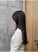 美髪/ネイビーブラック/顔周り