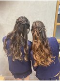 【STYLE藤沢】卒業式リボンハーフアップアレンジ