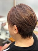 絶壁解消/ひし形/大人可愛い/斜めバング/30代40代/ミセスヘア6C