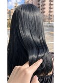 透け感ブルーブラック