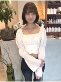 韓国スタイル "タッセルボブ"