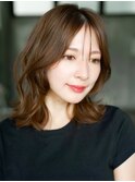 ☆レイヤーカット毛先ワンカールくせ毛風カール薄めバングデジパ