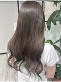 韓国風レイヤーカットアディクシーカラーグレージュオリーブ堺東