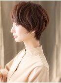 ■大人美人小顔補正カット丸みショートマッシュ43志木30代40代