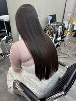 ファビ 渋谷(Fab) くびれヘア/暗めカラー/アプリコットオレンジ/縮毛矯正