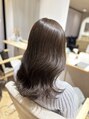 トッカ ヘアーラウンジ 日吉店(tocca) 透明感◎ブリーチなしオリーブベージュカラー