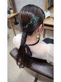 似合うヘアセット