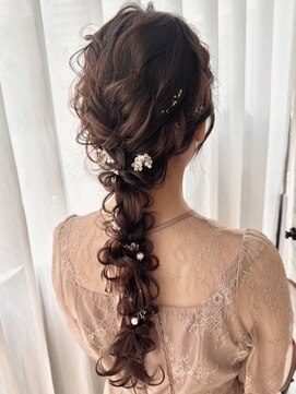 チャオ バイ ミチ(Chao by MICHI) 【ChaoMICHI yu-ka】20代 編み下ろし ヘアセット お呼ばれヘア