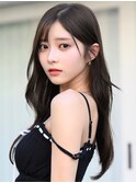 【F】大人かわいい韓国ヘア透明感カラー