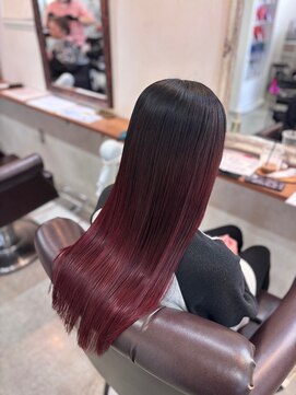 髪質改善グラデーション