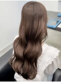 艶髪◎ナチュラルブラウン髪質改善カラーロングヘア