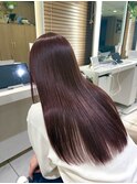 髪質改善カラー/深みと艶をまとった、上品ボルドーカラー
