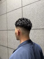 ヘアモード キクチ 銀座店 フェードオールバックパーマ