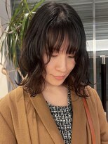 シベルバレー 横浜(sibell) ショートパーマヘアレイヤーパーマボブコテ巻きパーマボブパーマ