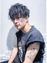 ワンズ リー 下北沢店(ONE's ly)&nbsp;ハイライト/マッシュパーマ/ウルフ/アッシュブラック/下北沢駅