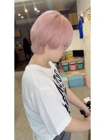 オリビアヘアー(OLIVIA HAIR) 透明感溢れるハイトーンピンク×髪質改善カラー