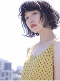 抜け感インナーカラーボブ