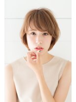 ルミナ オーガニックヘアー(LU3NA organic hair) 前髪長めのショート×ワンカールで大人フェミニン