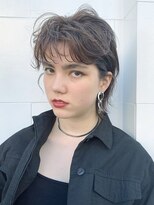 アイティー バイ アルバム 中野店(IT by ALBUM) ラフミディアム_耳かけウェーブパーマフォギーベージュ_76853