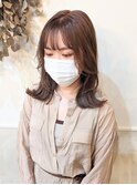#外ハネボブ#ベージュ#韓国ヘア#ミルクティー#新居浜