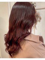 ヘアアトリエコモノ(hair l'atelier KoMoNo) 【0bleach】秋カラー！こっくりディープワインレッド！