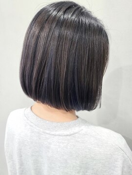 シャムオーツー 国分寺(CHAM:O2) 前下がりボブ/インナーカラー/ネイビー/ダークアッシュカラー