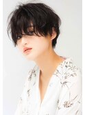 ハンサムショート・顔周りカット・ダークアッシュ・髪質改善