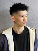 フジヤマバーバーショップ アジト(FUJIYAMA BARBER SHOP ajito) スパイキーショート【田中美旺】b422